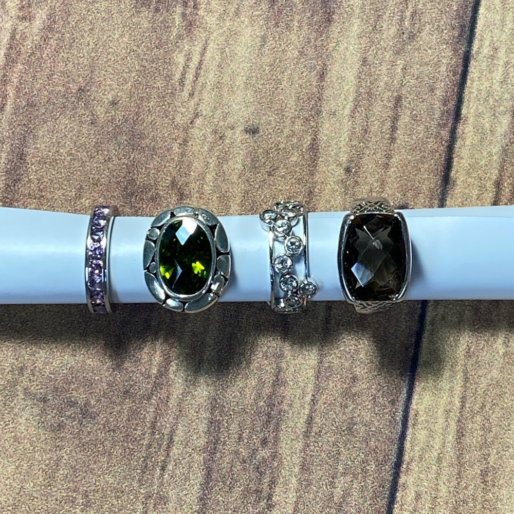 Lot of Size 7 Sterling Silver Rings